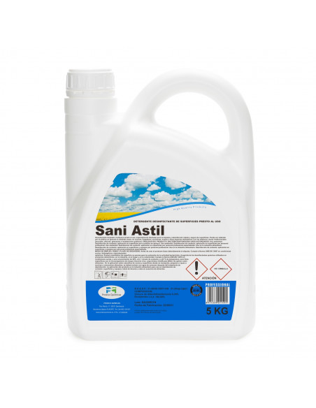 SANI ASTIL Detergente desinfectante de superficies presto al uso, 5l