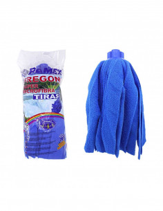 Fregona microfibras tiras azul 155 gr