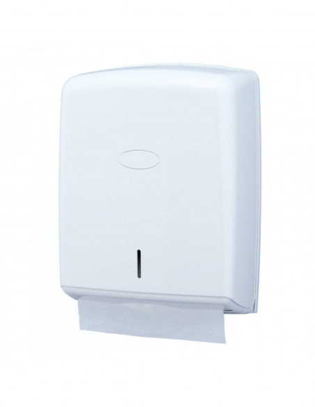 Dispensador de toallas formato ZIG-ZAG admite hasta 600 toallas.