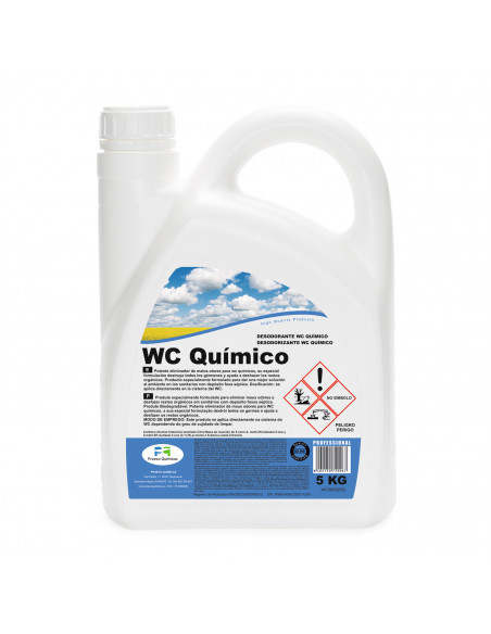 WC QUIMICO Líquido diluyente para limpieza e higienización de fosas sépticas - ENVASE 5 Kgs.