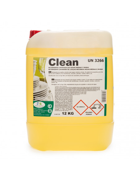 CLEAN Detergente lavavajillas, 12Kg