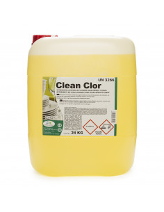 CLEAN CLOR Detergente lavavajillas clorado, 24kg
