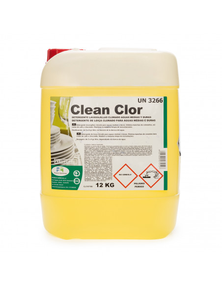 CLEAN CLOR Detergente lavavajillas clorado