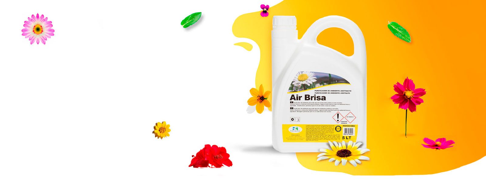 Air Brisa -Ambientador purificador de ambiente Aroma Abstracto - Envase 5 lts
